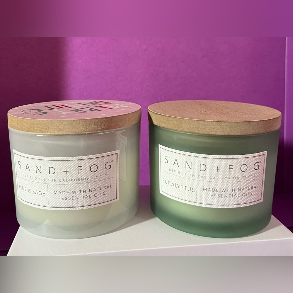 Sand + Fog - 1 Eucalyptus, 1 Pine & SAGE (brand new) $21 each